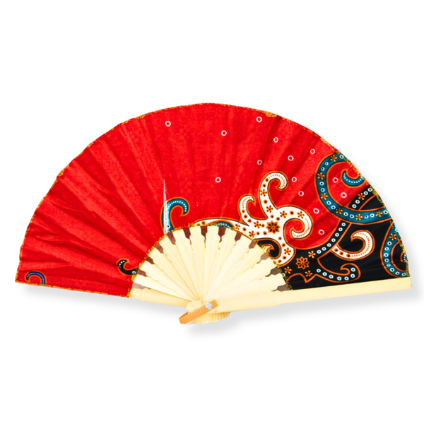 Batik Waaier - Rood
