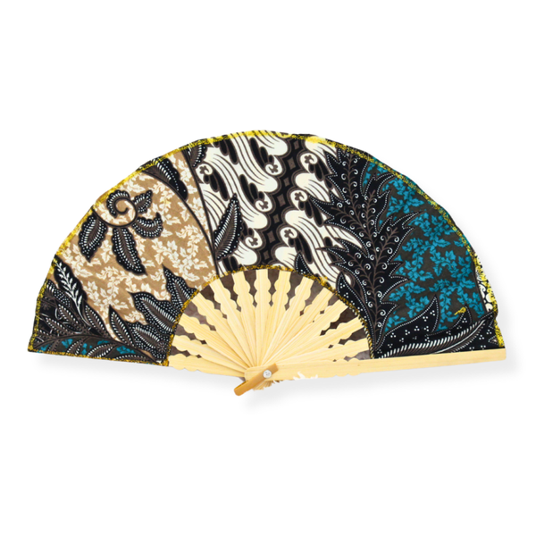 Batik Waaier - Blauw / Multi