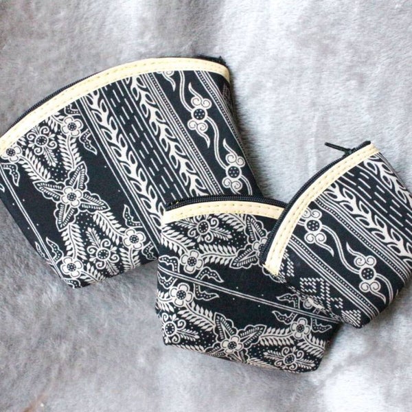 Make-up Tasjes Batik - Set van 3
