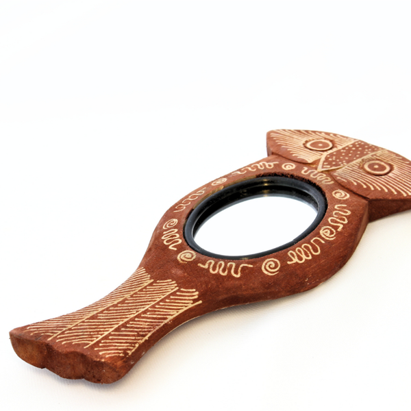 Batik Spiegel Uil - Bruin