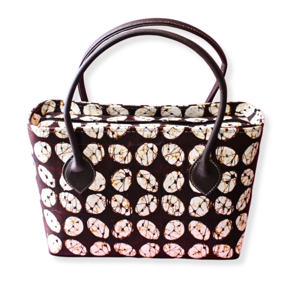 Tas Batik Yogya - Bruin / Wit XL