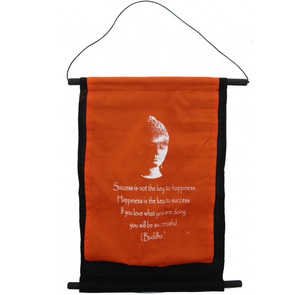 Boeddha Banner Quote - Oranje