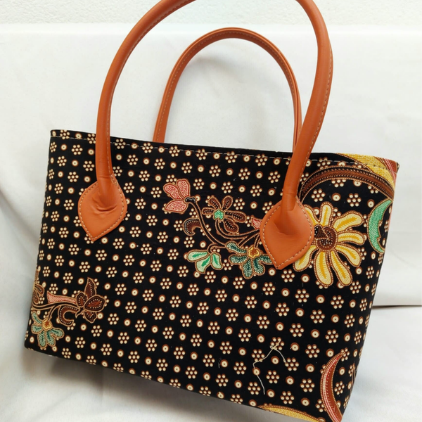 Tas Batik Yogya - Zwart / Multi XL