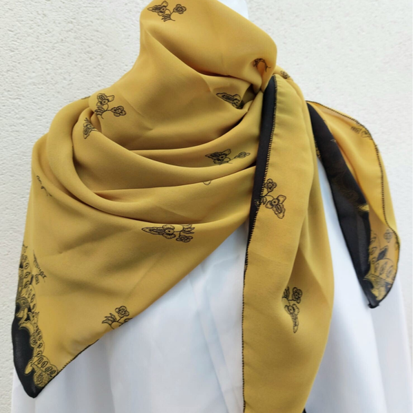 Sjaal Batik - Oker Geel