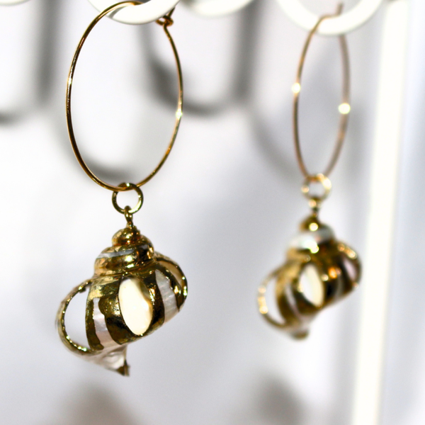 Oorbellen Schelp - Goud