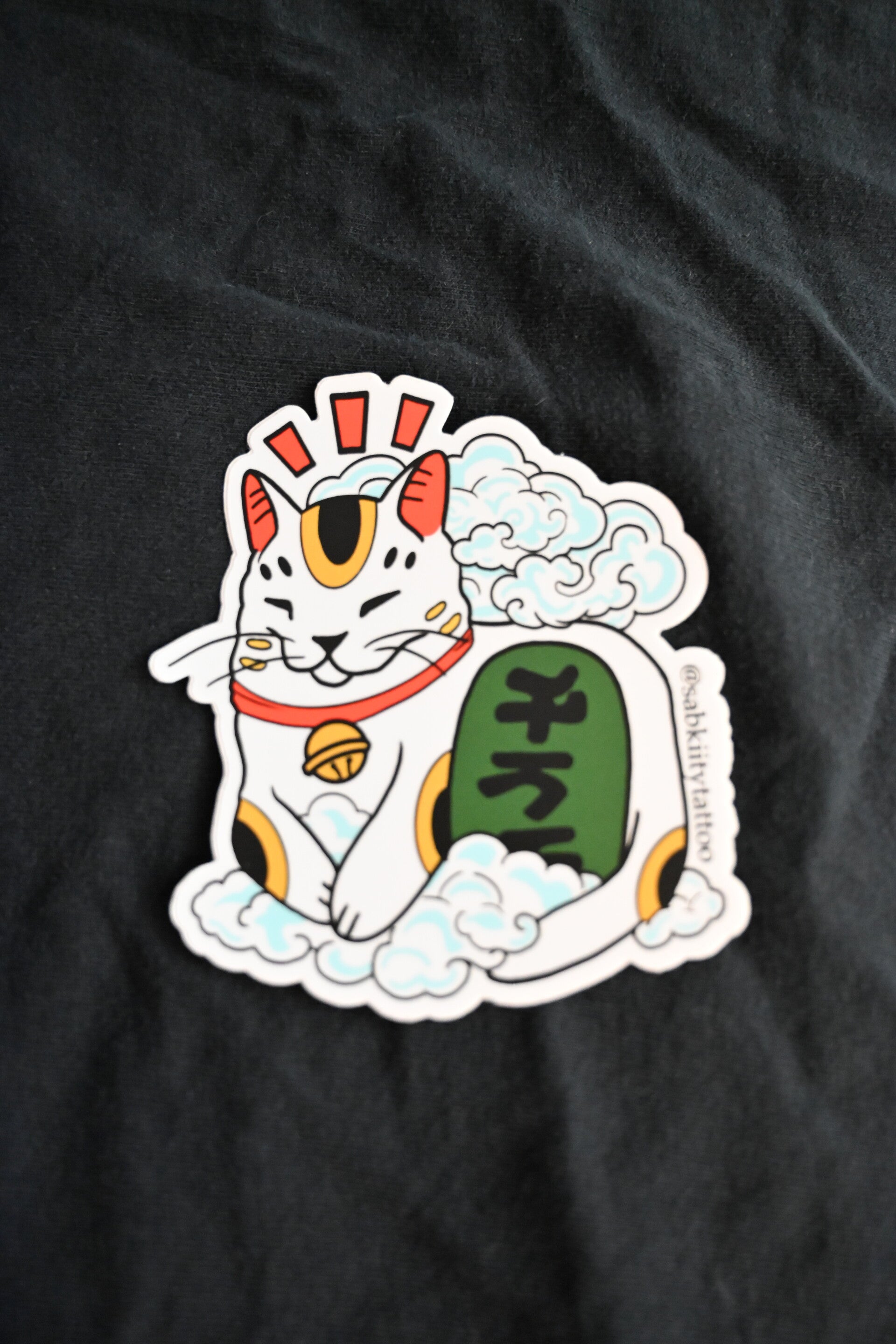 Zen Cat Custom Die-Cut Sticker