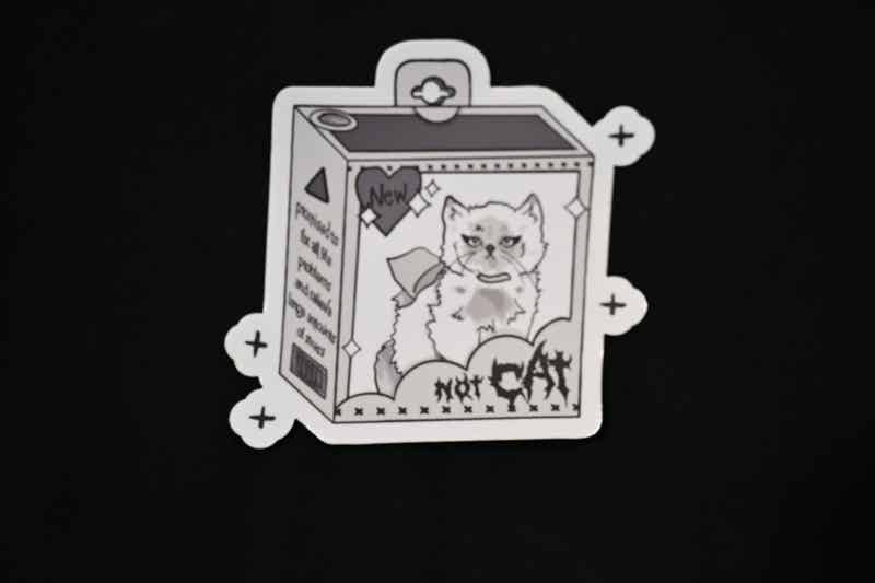 Not Cat Custom Die-Cut Sticker