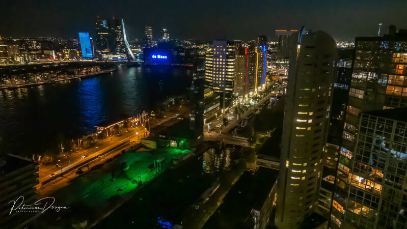 Rotterdam De Maas with Erasmusbrug