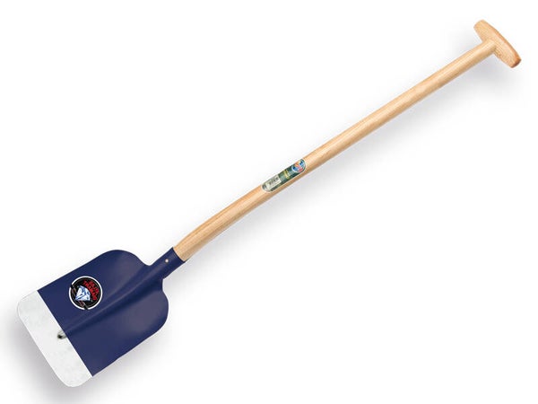 Betonschop ATLAS DIAMANT 1/2 0 blauw, ronde hoeken, met ATLAS schopsteel 110 cm gebogen