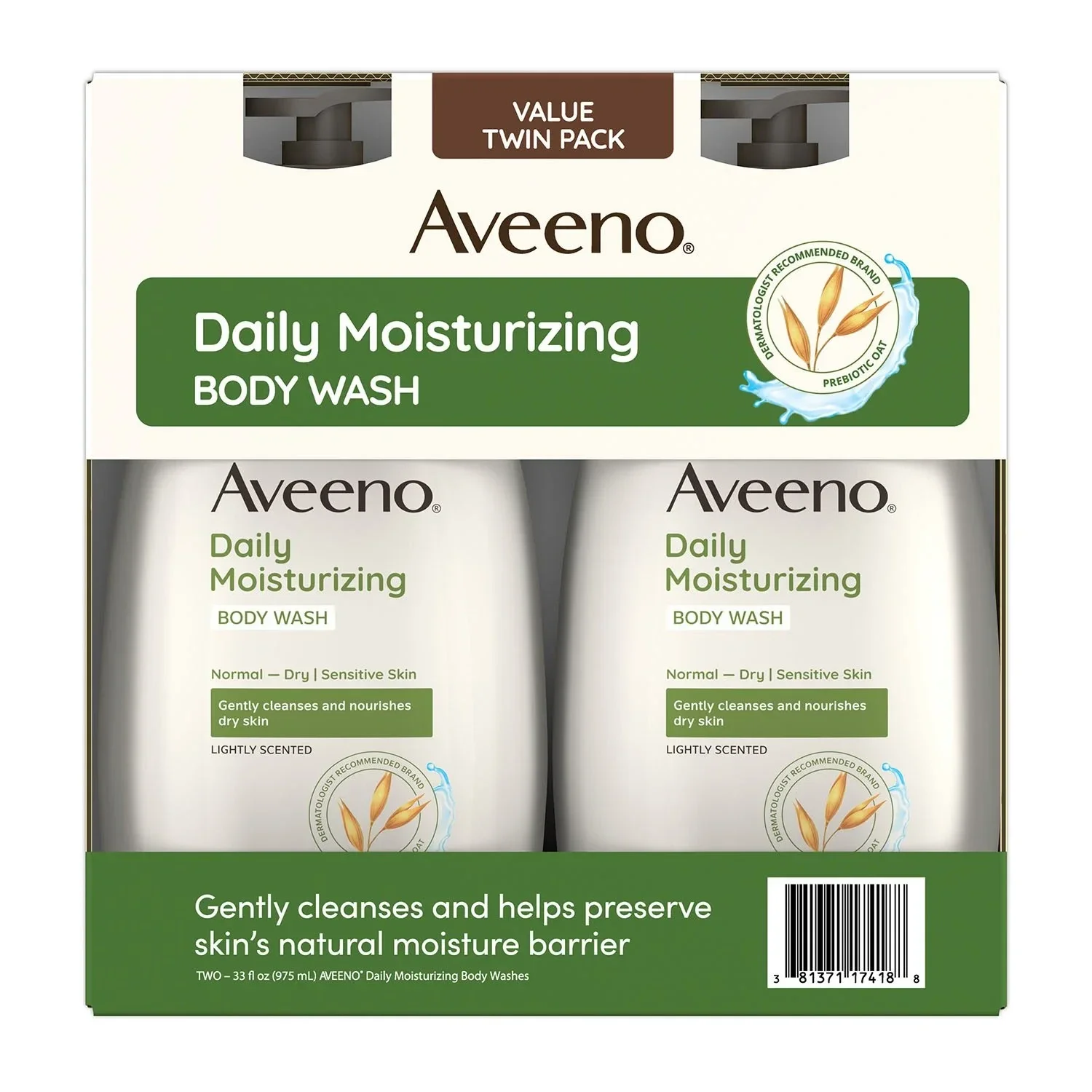 Aveeno Daily Moisturizing Body Wash, 33 fl. oz., 2 pk.