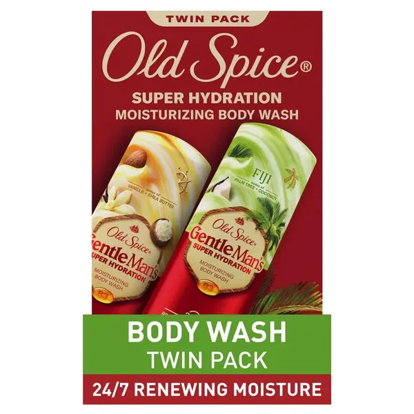 Old Spice Gentle Man's Super Hydration Body Wash, 20 fl. oz., 2pk.