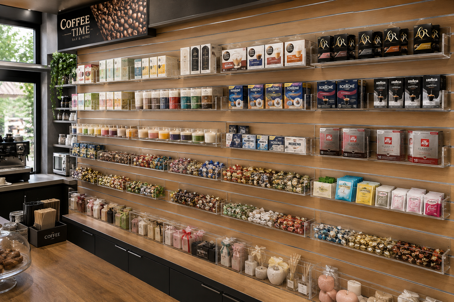 Contenitore display per esposizione prodotti in tabaccheria