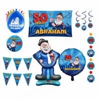 Abraham 50 jaar | versieringpakket | 17 delig | opblaasfiguur | versiering