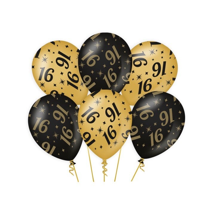 Classy Party Balloons - 6 Stuks - Kies Leeftijden & Varianten