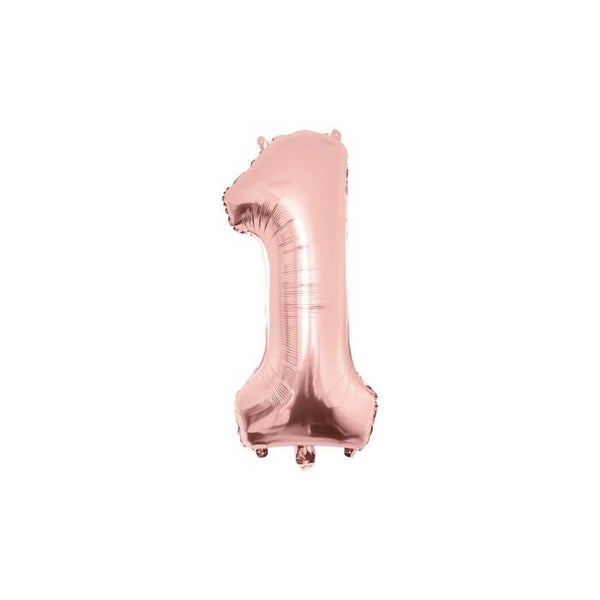 Foilballoon Rose Gold - 86 cm - Kies Cijfer