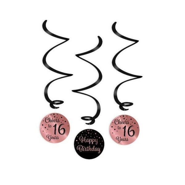 Swirl Rose/Black - 3 Stuks - Kies Leeftijden & Varianten