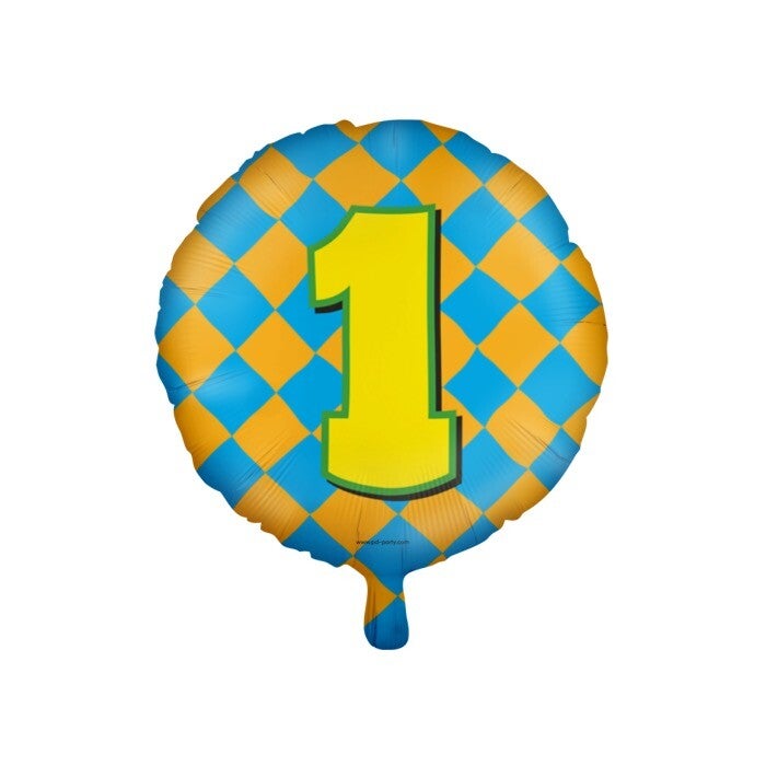 Happy Party Foilballoon - 46 cm - 1 t/m 21 + Kroonleeftijden - Kies Leeftijden & Varianten