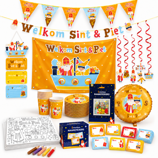 Mega Sinterklaas versieringspakket - Maak van pakjesavond een feestje!