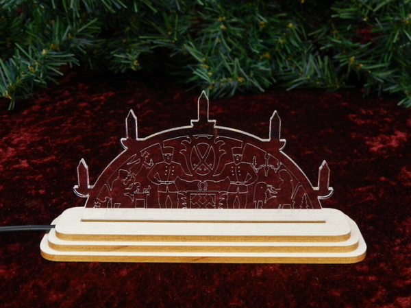 LED-Schwibbogen klein "Schwarzenberg"