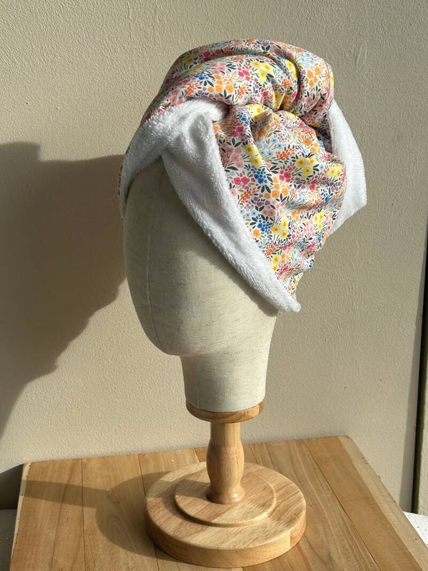 Serviette / Turban pour cheveux Iris