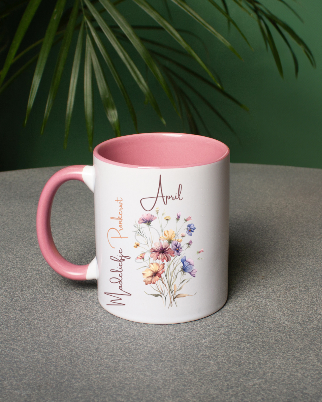 Mok Geboortebloemen april