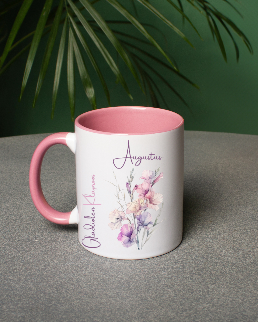 Mok Geboortebloemen augustus