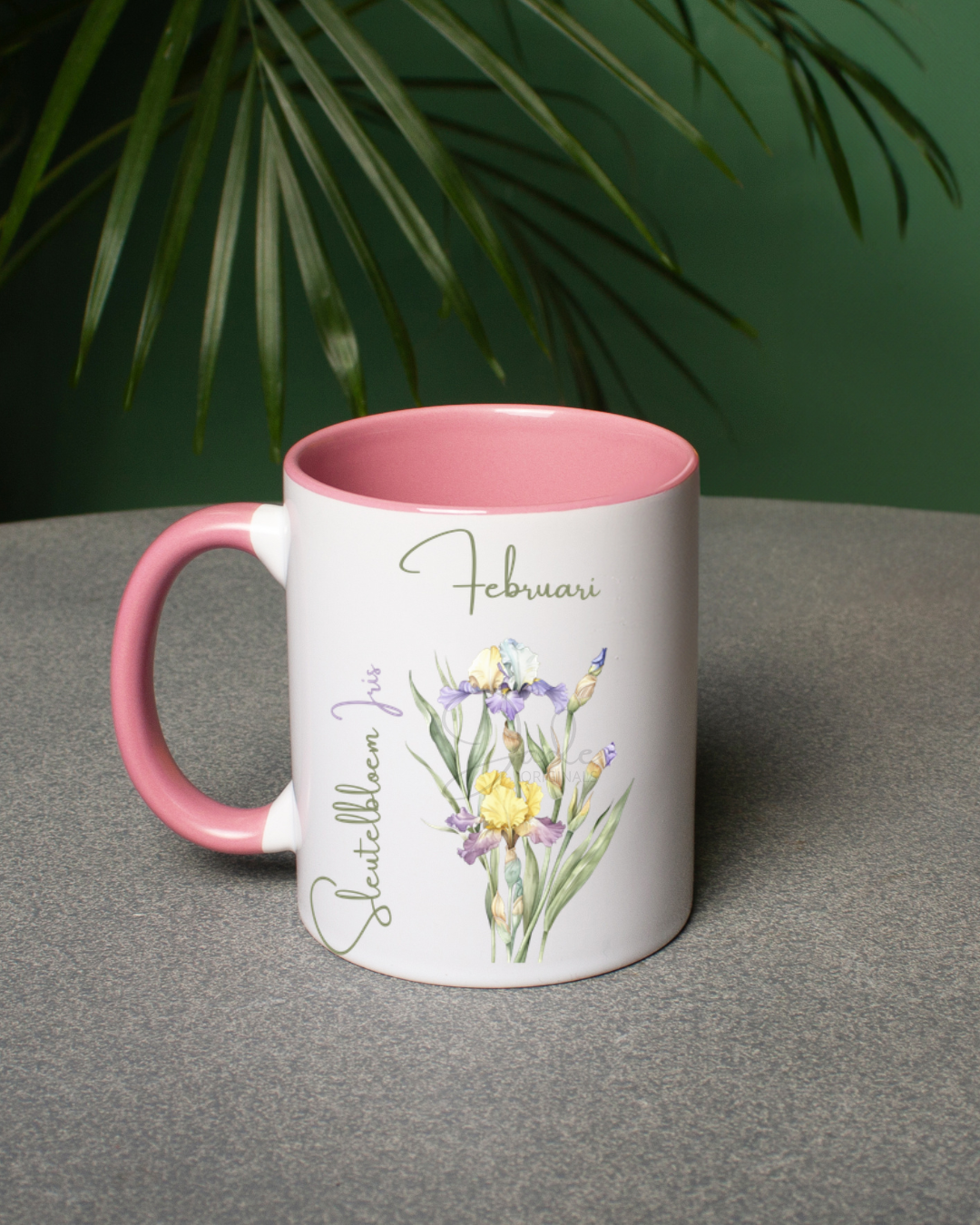 Mok Geboortebloemen februari