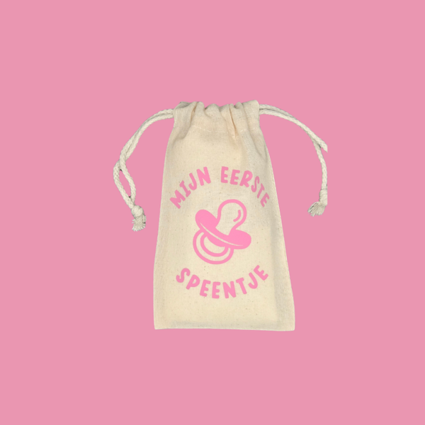 Mijn eerste speentje roze