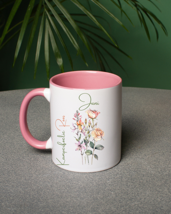 Mok Geboortebloemen juni