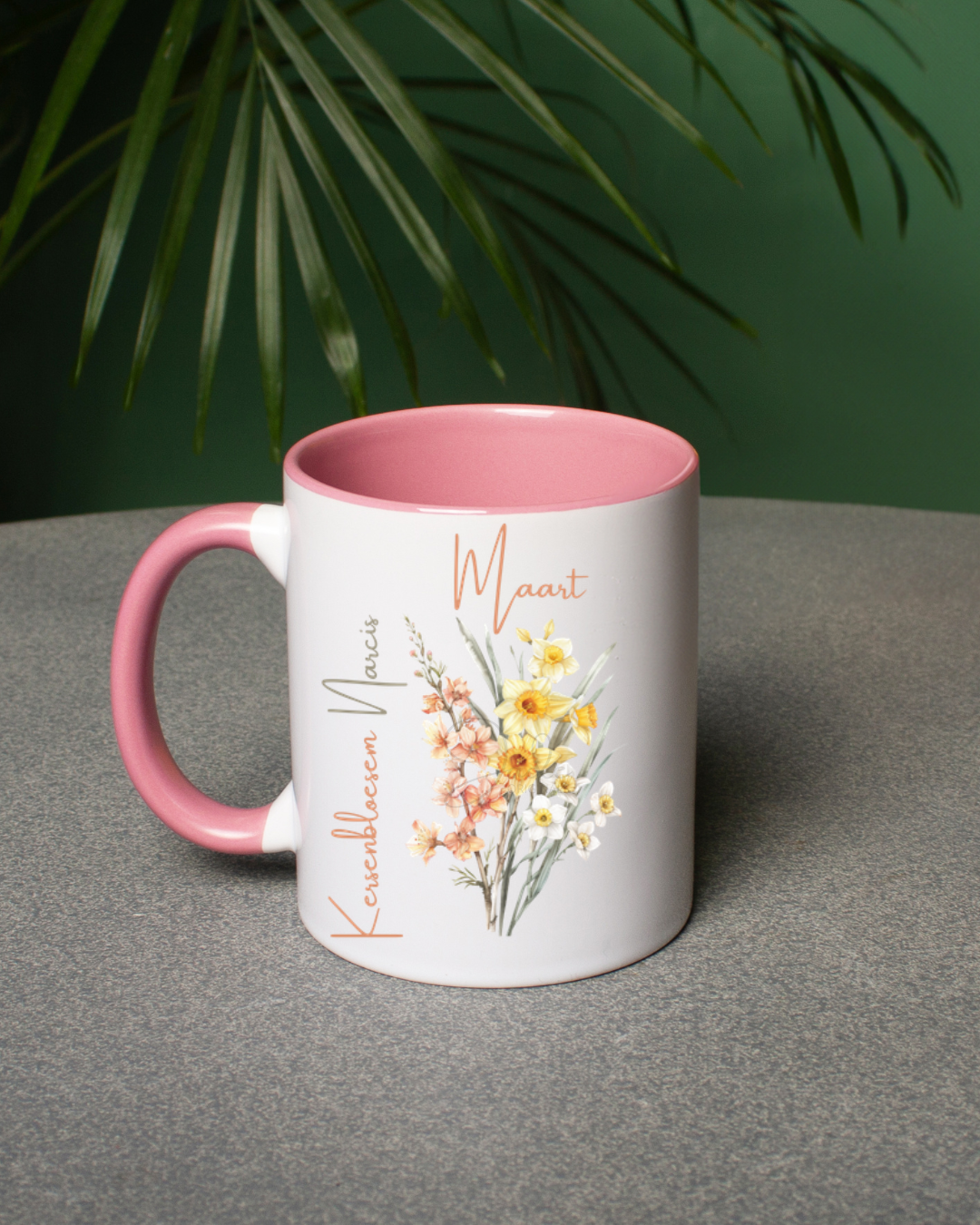 Mok Geboortebloemen maart