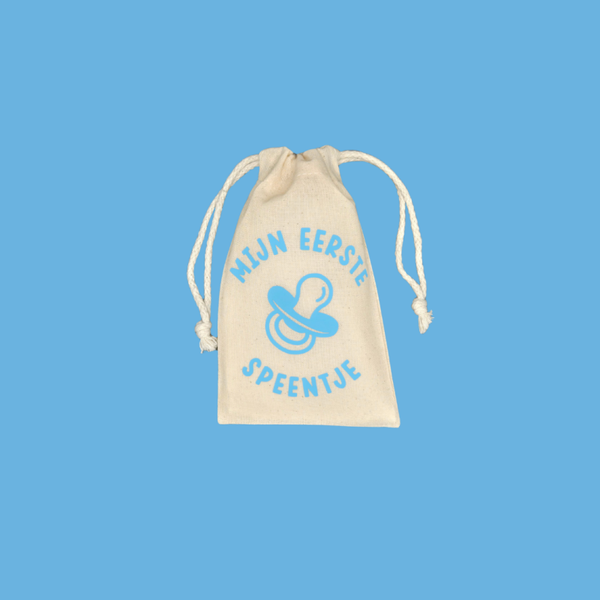 Mijn eerste speentje blauw