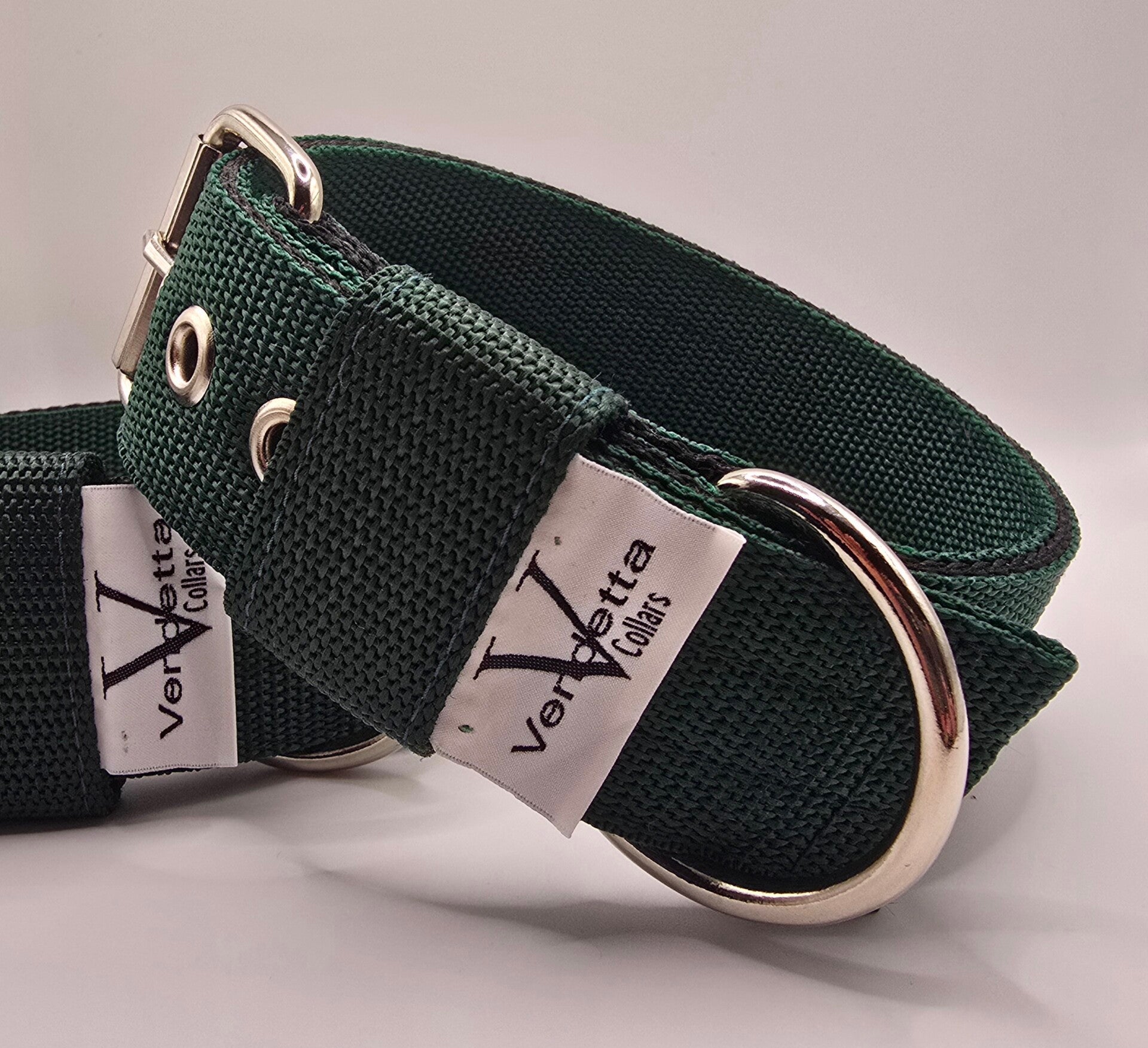 Halsband donker groen