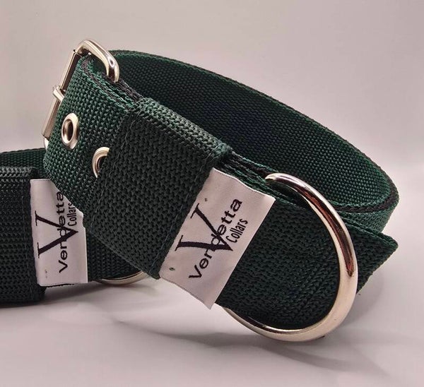 Halsband donker groen