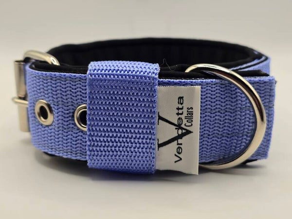 Halsband met voering sky blue