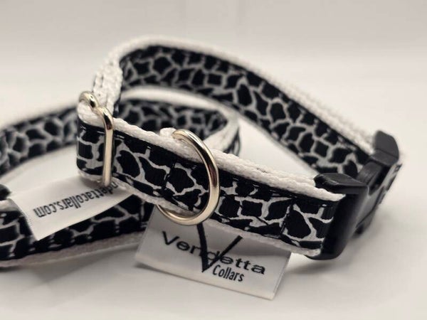 Halsband zebra wit