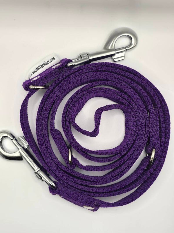 Lange lijn 2,5 meter met karabijn paars
