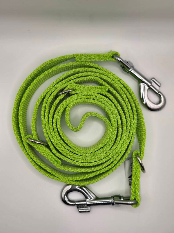 Lange lijn 2,5 meter met karabijn lime