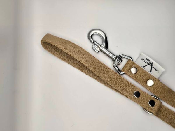 lijn 1,5 meter met karabijn licht bruin