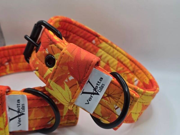 Halsband neopreen yellow leaf