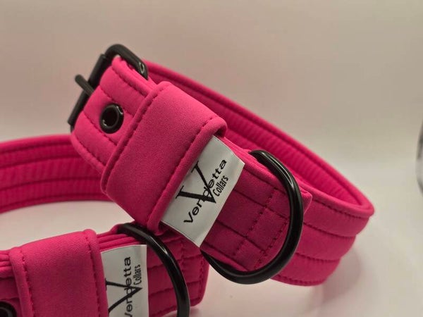 Halsband neopreen roze
