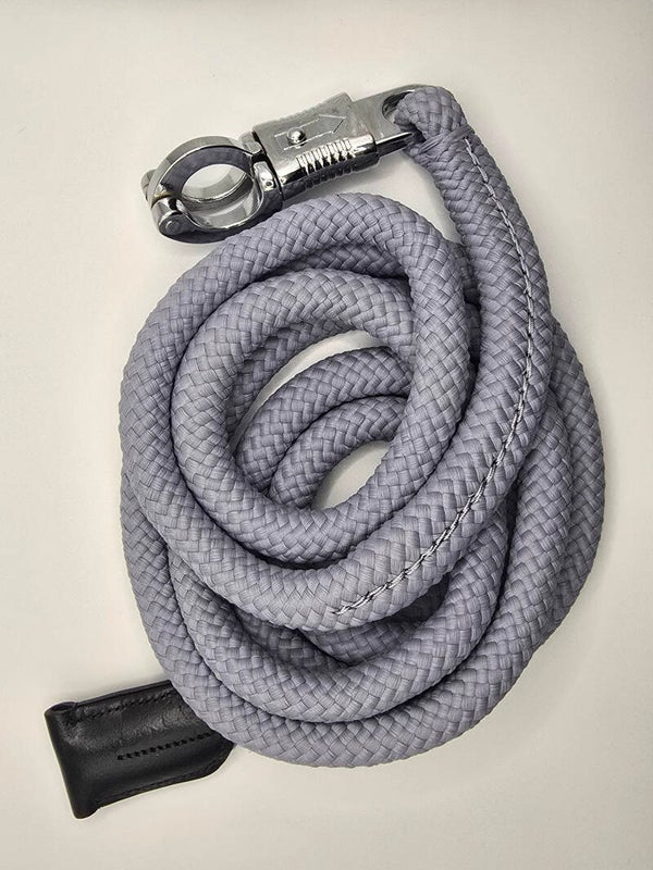 Touwlijn met paniekhaak lichtblauw