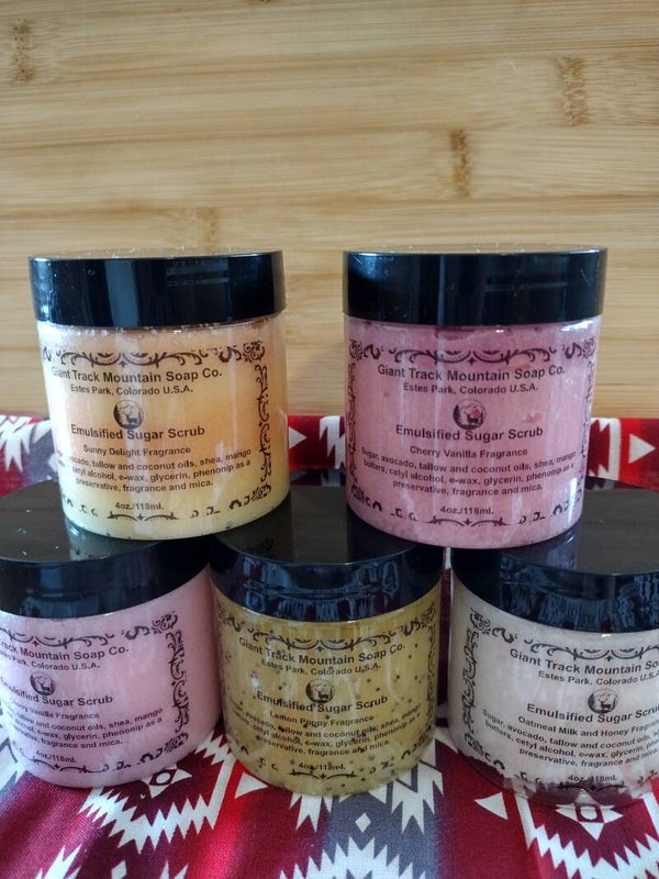 Emulsified Sugar Scrub 4 oz