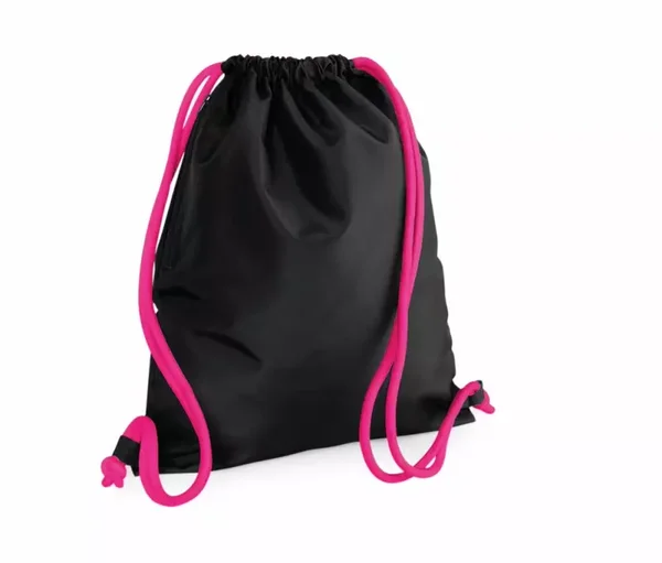 Premium Gymtas zwart/fuchsia