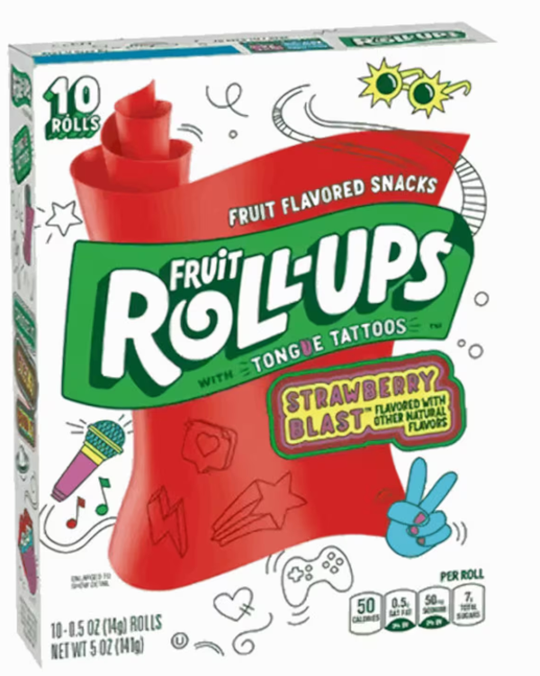 Fruit Roll Ups Strawberry Blast (THT 23.10.25)