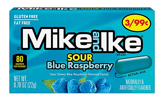Mike & Ike Blue Raspberry Sour 22g