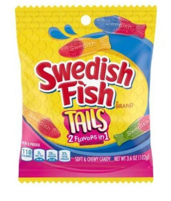Swedish Fish Tails 2 flavors in 1 (THT 23-09-2025)