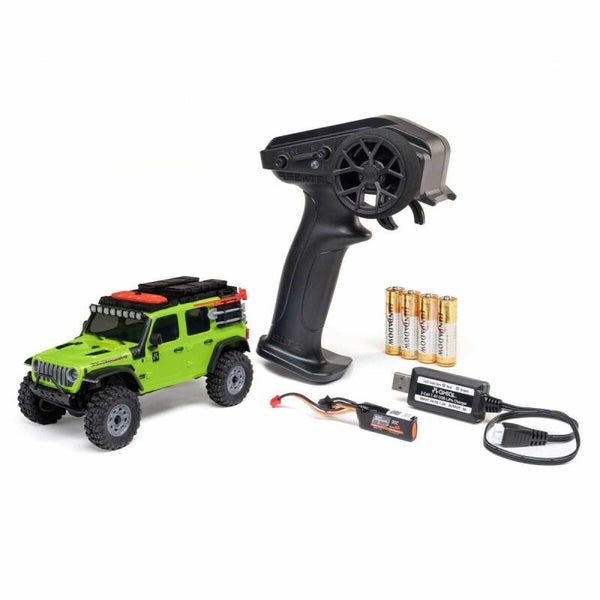 Axial AXI-2261 SCX30 Jeep Wrangler JLU 4X4 RTR Brushed Rock Crawler 1:30 avec batterie et chargeur