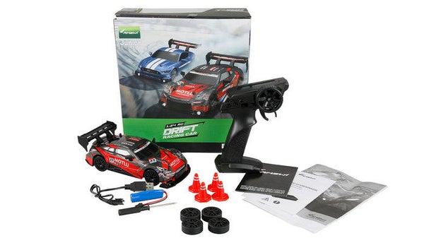 Voiture de course Drift 4WD 1/24 RTR rouge/noir