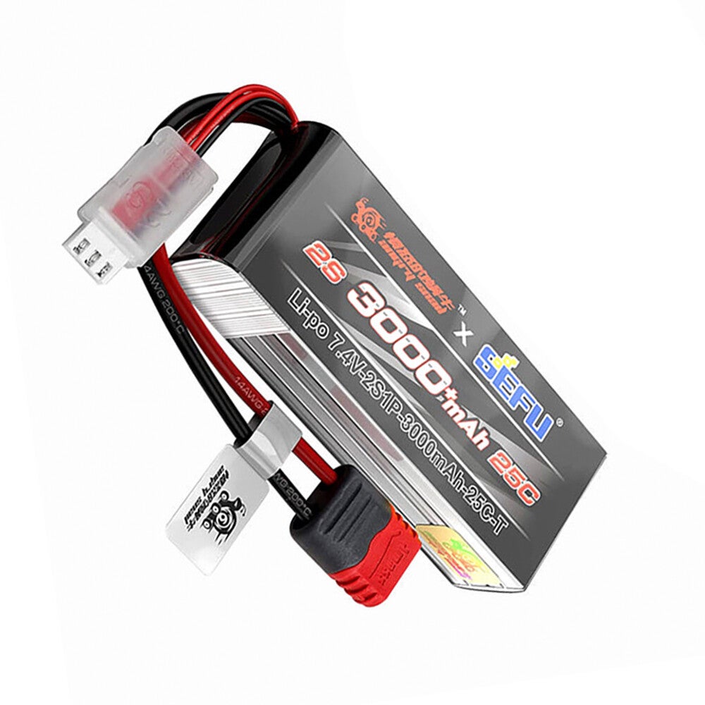 Batterie MJX 2S 7.4V 25c 3000mAh avec connecteur T pour pièces de voiture RC MJX
