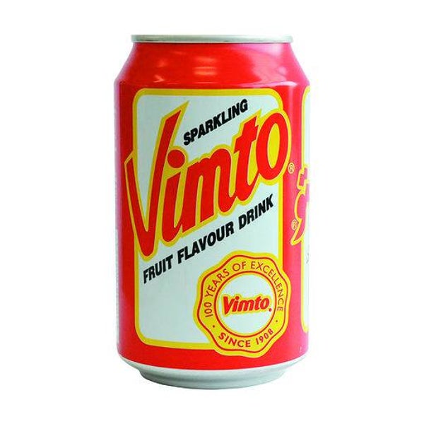 HF- "VIMTO" SODA Soft drink Red Can 33CL